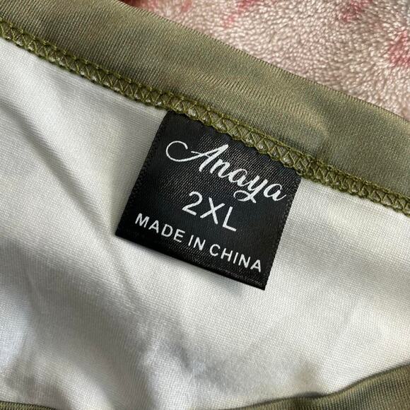 Anaya Womens Camouflage Tank Top, Green, 2xl - Picture 3 of 4